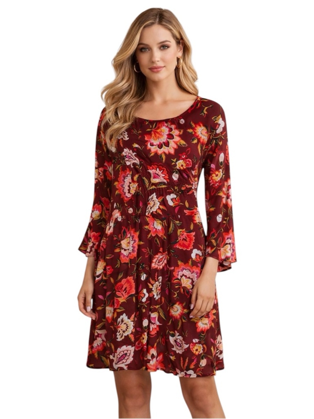 Old Navy Fit & Flare Floral Sundress Tie Back Size 16 Tall Cottagecore